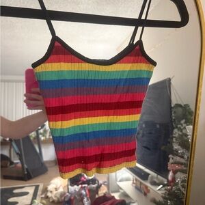Topshop Multicolor Striped Camisole